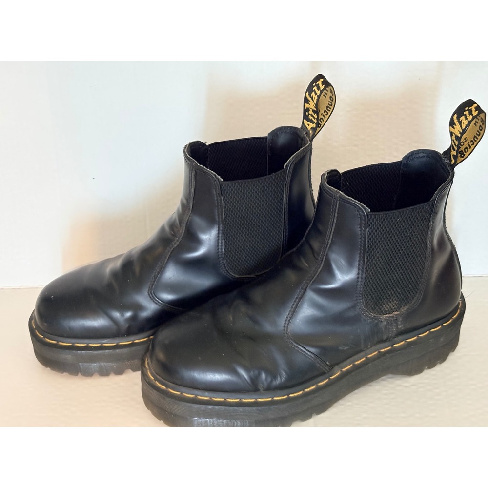 Dr. Martens 2976 Bex Black Smooth Leather Chelsea Boots Mens 10 Womens 11